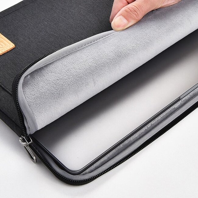 Wiwu - Laptoptas- Pioneer laptop en Macbook sleeve - Laptophoes- Laptop Sleeve - Laptop Sleeve- Laptop Tas- Laptophoes Waterafstotend -15.4 inch - Zwart