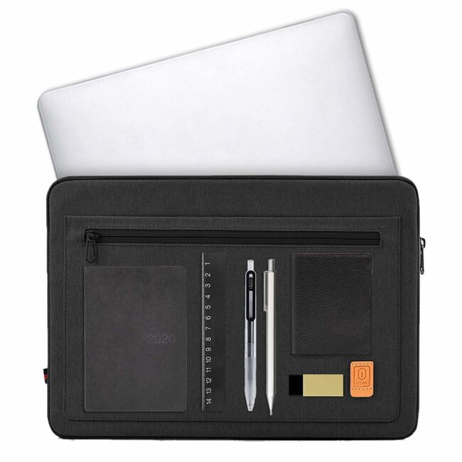 Wiwu - Laptoptas- Pioneer laptop en Macbook sleeve - Laptophoes- Laptop Sleeve - Laptop Sleeve- Laptop Tas- Laptophoes Waterafstotend -15.4 inch - Zwart