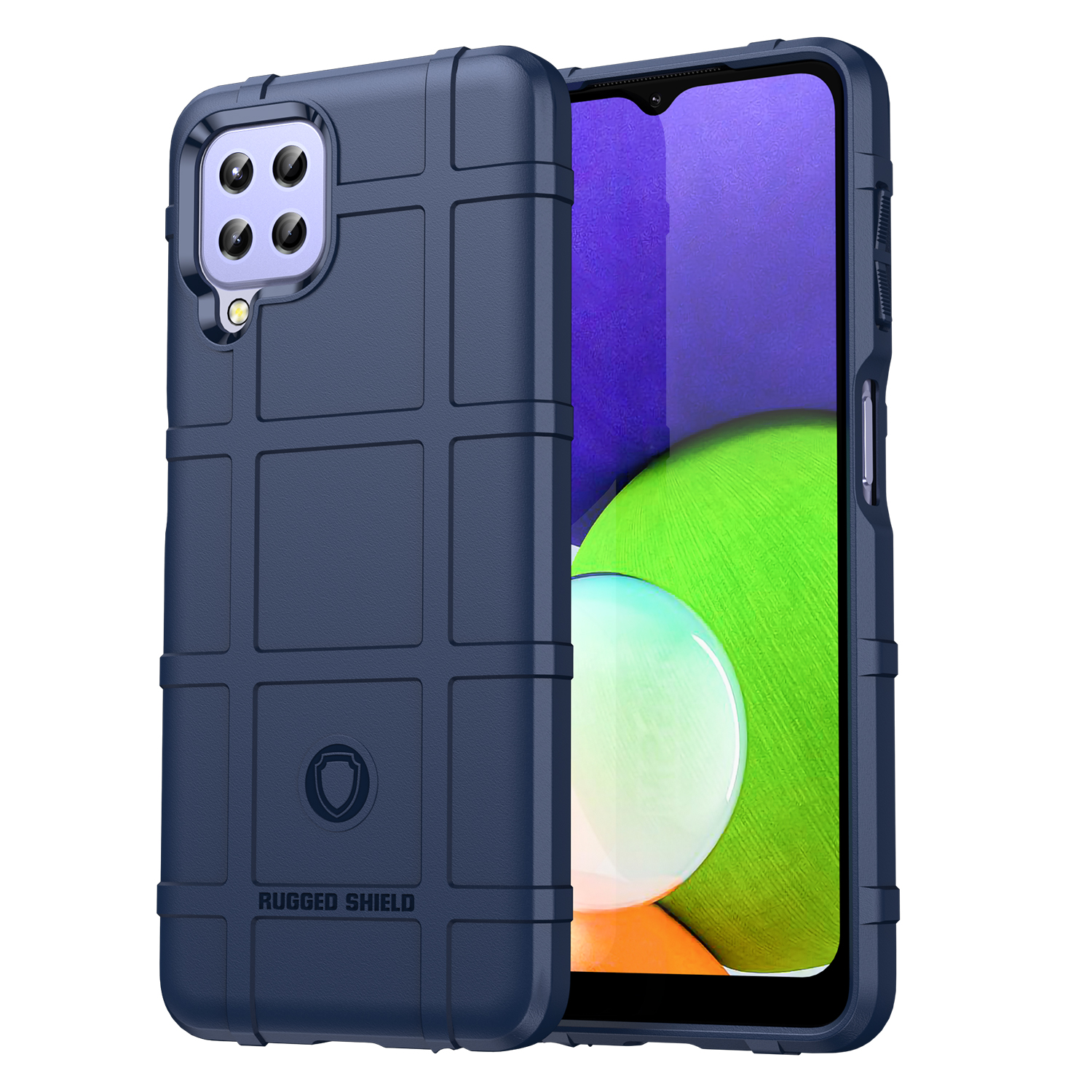Hoesje voor Samsung Galaxy A22 (4G) - Beschermende hoes - Back Cover - TPU Case - Blauw afbeelding