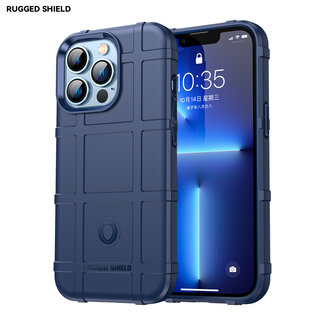 Case2go Hoesje voor iPhone 13 Pro - Beschermende hoes - Back Cover - TPU Case - Blauw