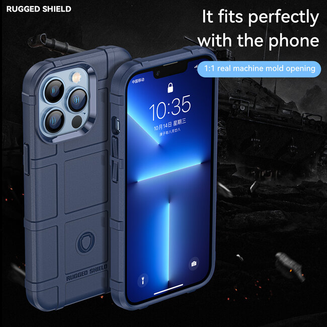 Hoesje voor iPhone 13 Pro - Beschermende hoes - Back Cover - TPU Case - Blauw