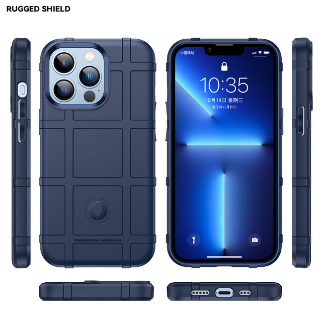 Hoesje voor iPhone 13 Pro - Beschermende hoes - Back Cover - TPU Case - Blauw