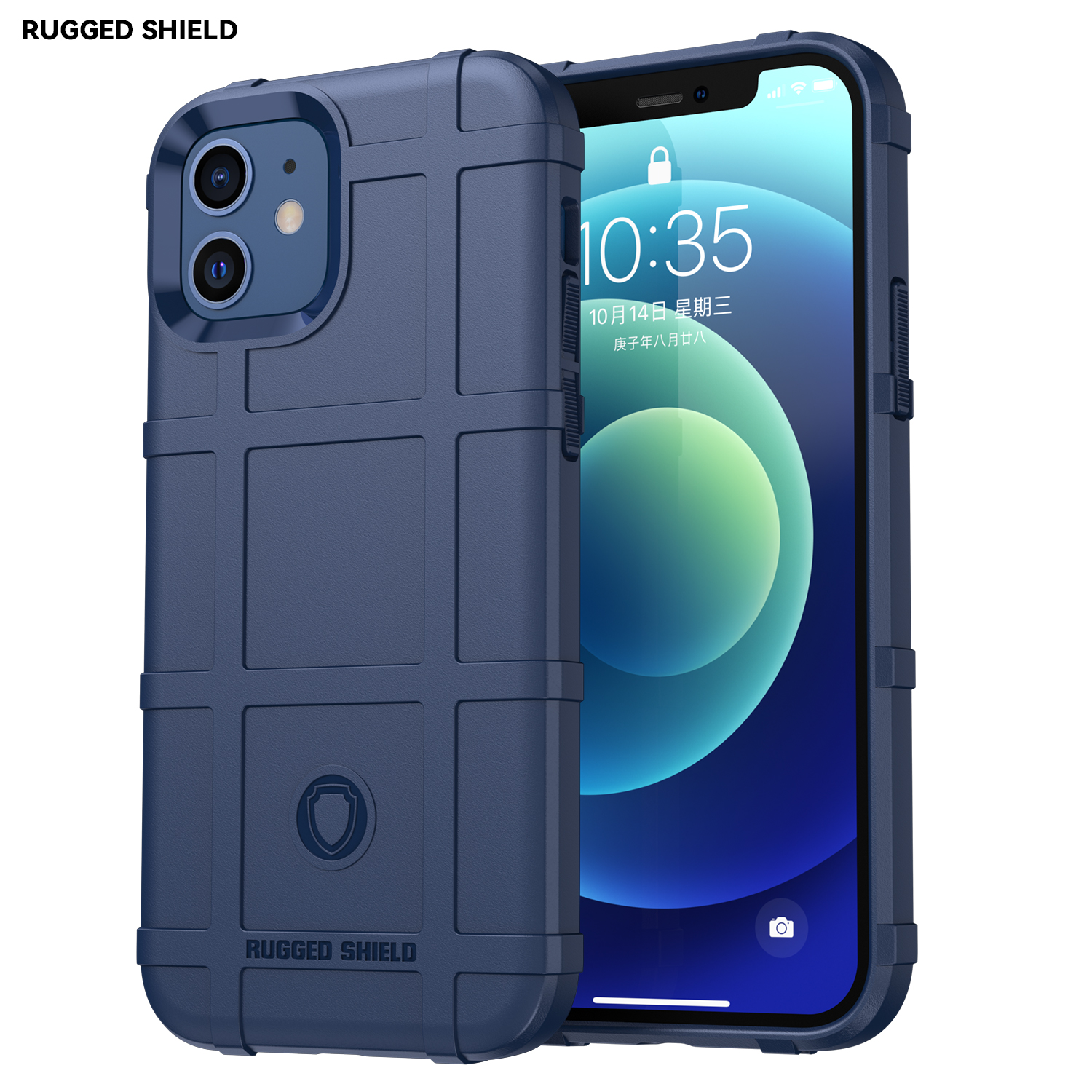 Hoesje voor iPhone 12 Pro - Beschermende hoes - Back Cover - TPU Case - Blauw afbeelding