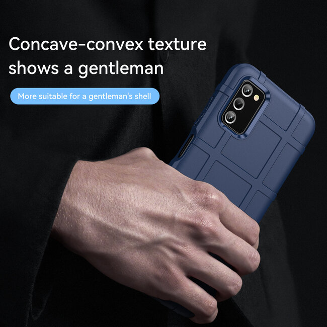 Hoesje voor Samsung Galaxy A03s - Beschermende hoes - Back Cover - TPU Case - Blauw