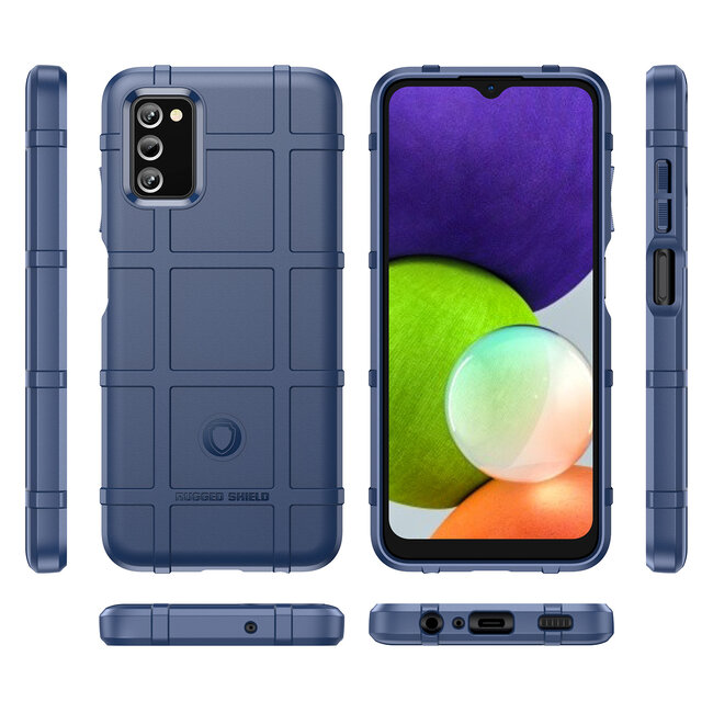 Hoesje voor Samsung Galaxy A03s - Beschermende hoes - Back Cover - TPU Case - Blauw