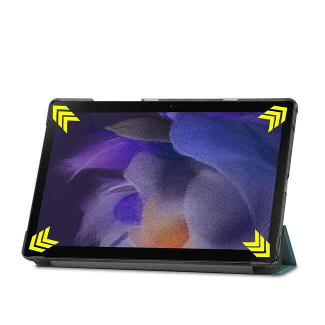 Hoesje geschikt voor Samsung Galaxy Tab A8 Hoes - Samsung Tab A8 Hoes met Auto Wake Functie - Cyaan