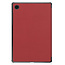 Hoesje geschikt voor Samsung Galaxy Tab A8 Hoes - Samsung Tab A8 Hoes met Auto Wake Functie - Donker Rood