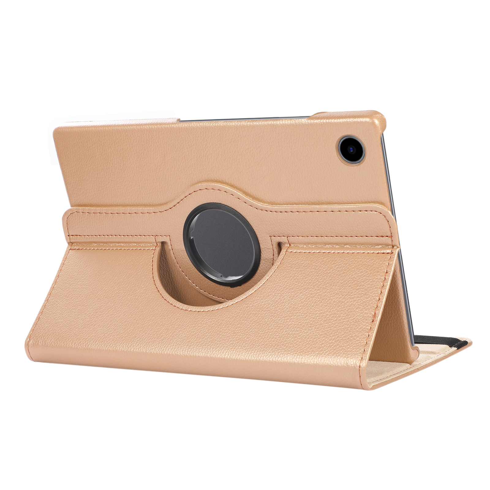 Case2go - Tablet hoes geschikt voor Samsung Galaxy Tab A8 (2022 &amp; 2021) - 10.5 Inch - Draaibare Book Case Cover - Goud afbeelding