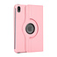 Case2go Case2go - Tablet hoes geschikt voor iPad Mini 6 (2021) - 8.3 Inch - Draaibare Book Case Cover - Roze