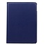 Case2go - Tablet hoes geschikt voor iPad 9.7 inch (2017/2018) - draaibare book case - Donker Blauw