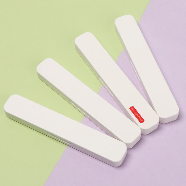 Stylus Pen Case geschikt voor Apple Pencil 1 en 2 - Apple Pencil Case - Groen/Wit