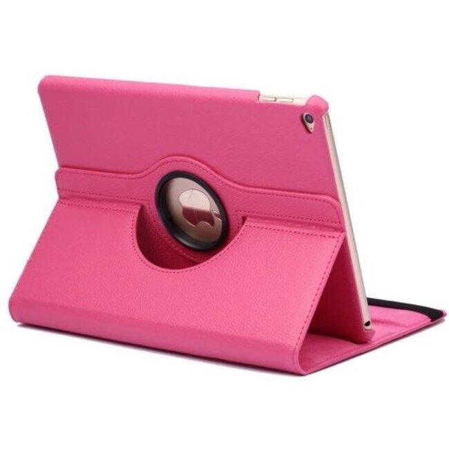 Case2go - Tablet hoes geschikt voor iPad 9.7 inch (2017/2018) - draaibare book case - Magenta