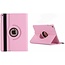 Case2go - Tablet hoes geschikt voor iPad 10.2 Inch 2021 / 2020 / 2019 - Draaibare Book Case Cover - Roze