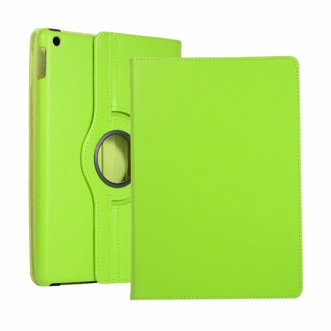 Case2go - Tablet hoes geschikt voor iPad 10.2 Inch 2021 / 2020 / 2019 - Draaibare Book Case Cover - Groen