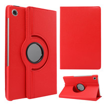 Case2go - Tablet hoes geschikt voor Lenovo Tab M10 Plus - Draaibare Book Case Cover - 10.3 Inch - Rood