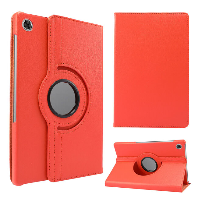 Tablet hoes geschikt voor Lenovo Tab M10 Plus (2de generatie) - Draaibare Book Case Cover - 10.3 inch (TB-X606) - Oranje