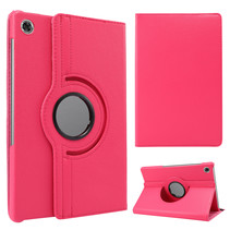 Case2go - Tablet hoes geschikt voor Lenovo Tab M10 Plus - Draaibare Book Case Cover - 10.3 Inch - Donker Roze