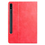 Case2go - Hoes geschikt voor Samsung Galaxy Tab S7 Plus (2020) - PU Leer Folio Book Case - Rood