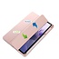 Case2go - Hoes geschikt voor Samsung Galaxy Tab S7 Plus (2020) Hoes - Tri-Fold Transparante Cover - Met Pencil Houder - Roze