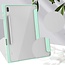 Case2go - Hoes geschikt voor Samsung Galaxy Tab S7 Plus (2020) Hoes - Tri-Fold Transparante Cover - Met Pencil Houder - Mint