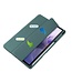 Case2go - Hoes geschikt voor Samsung Galaxy Tab S7 Plus (2020) Hoes - Tri-Fold Transparante Cover - Met Pencil Houder - Donker Groen
