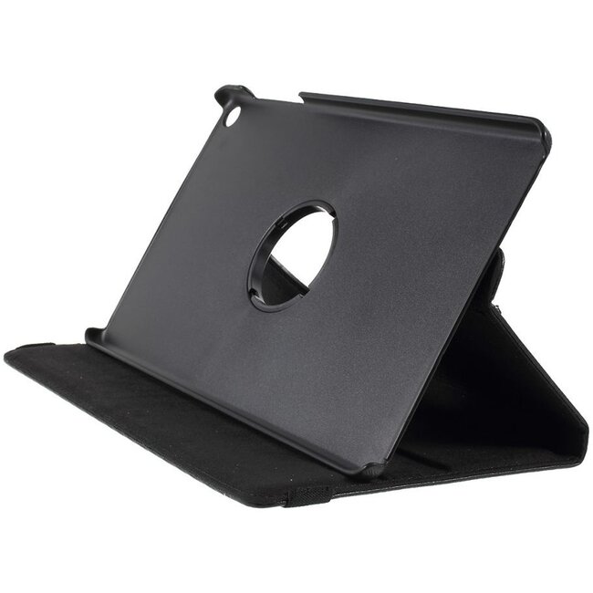 Case2go - Tablet hoes geschikt voor Lenovo Tab M10 HD - 2e Generatie - Draaibare Book Case Cover + Screenprotector - 10.1 Inch - Zwart