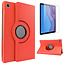 Case2go - Tablet hoes geschikt voor Lenovo Tab M10 HD - 2e Generatie - Draaibare Book Case Cover + Screenprotector - 10.1 Inch - Oranje