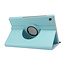 Case2go - Tablet hoes geschikt voor Lenovo Tab M10 HD - 2e Generatie - Draaibare Book Case Cover + Screenprotector - 10.1 Inch - Licht Blauw