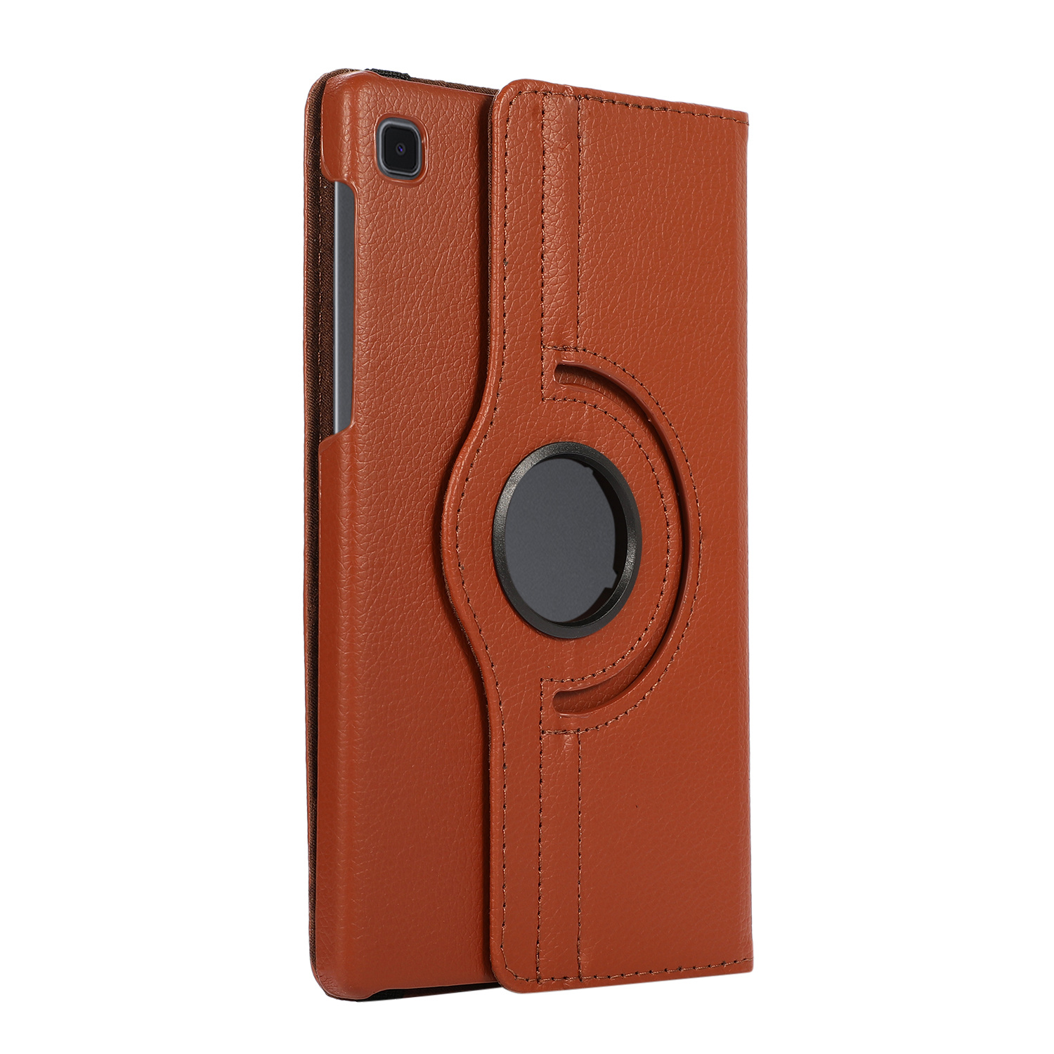 Case2go - Tablet hoes geschikt voor Samsung Galaxy Tab A7 Lite - Draaibare Book Case Cover - 8.7 inch - Bruin afbeelding