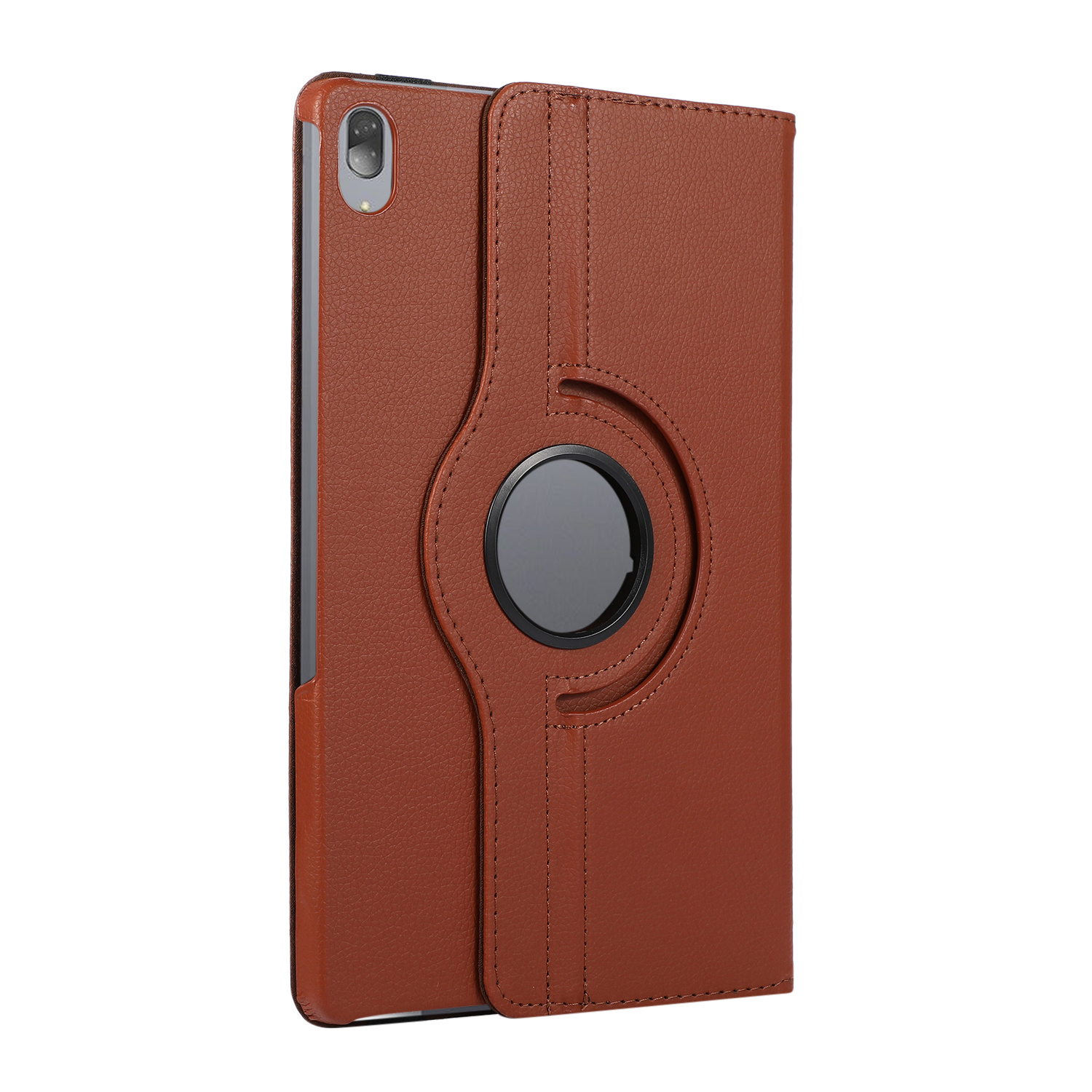 Case2go - Tablet hoes geschikt voor Lenovo Tab P11 Pro - Draaibare Book Case Cover - 11.5 Inch - Bruin afbeelding