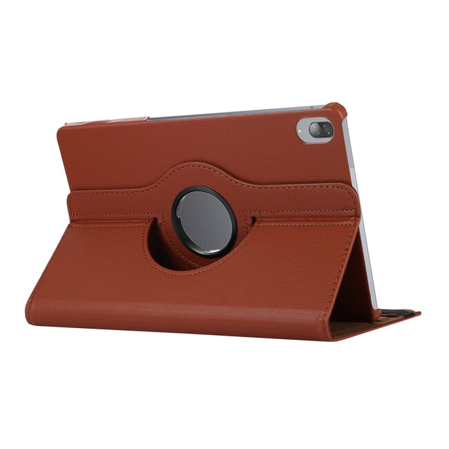 Case2go - Tablet hoes geschikt voor Lenovo Tab P11 Pro - Draaibare Book Case Cover - 11.5 Inch - Bruin
