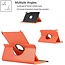 Case2go - Tablet hoes geschikt voor Samsung Galaxy Tab A7 - Draaibare Book Case Cover - 10.4 inch - Oranje