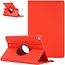 Case2go - Tablet hoes geschikt voor Samsung Galaxy Tab A7 - Draaibare Book Case Cover - 10.4 inch - Rood