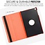 Case2go - Tablet hoes geschikt voor Samsung Galaxy Tab A7 - Draaibare Book Case Cover - 10.4 inch - Rood