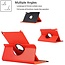 Case2go - Tablet hoes geschikt voor Samsung Galaxy Tab A7 - Draaibare Book Case Cover - 10.4 inch - Rood