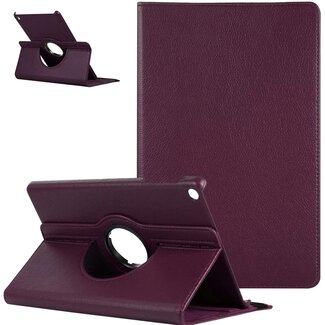 Case2go Case2go - Tablet hoes geschikt voor Samsung Galaxy Tab A7 - Draaibare Book Case Cover - 10.4 inch - Paars