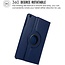 Case2go - Tablet hoes geschikt voor Samsung Galaxy Tab A7 - Draaibare Book Case Cover - 10.4 inch - Donker Blauw