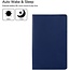 Case2go - Tablet hoes geschikt voor Samsung Galaxy Tab A7 - Draaibare Book Case Cover - 10.4 inch - Donker Blauw