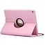 Case2go - Tablet hoes geschikt voor iPad 9.7 inch (2017/2018) - draaibare book case - Roze