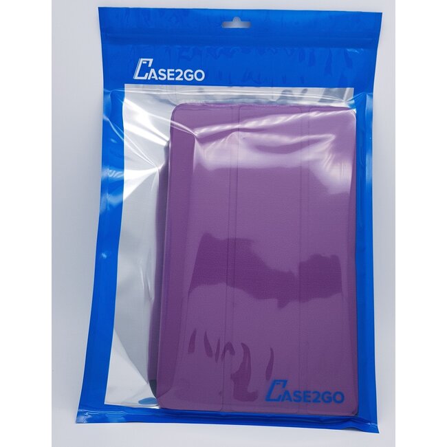 Tablet hoes geschikt voor iPad Pro 12.9 (2020) - Tri-Fold Book Case - Paars