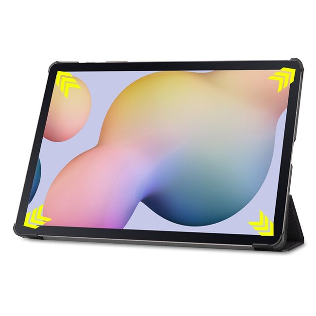 Case2go - Tablet hoes geschikt voor Samsung Galaxy Tab S8 Plus (2022) hoes - Tri-Fold Book Case - Don't Touch Me