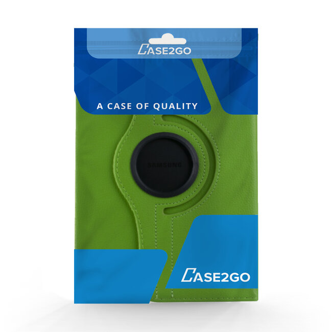 Case2go - Tablet hoes geschikt voor Samsung Galaxy Tab S8 Plus (2022) - Draaibare Book Case + Screenprotector - 12.4 Inch - Groen