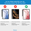Case2go - Tablet hoes geschikt voor Samsung Galaxy Tab S8 Plus (2022) - Draaibare Book Case + Screenprotector - 12.4 Inch - Licht Blauw