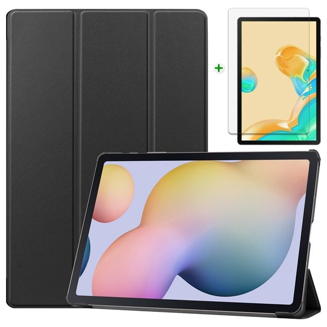 Samsung Galaxy Tab S7 FE Hoes en Screenprotector - 12.4 inch - Tablet hoes en Screenprotector  - Zwart