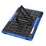 Case2go - Tablet hoes geschikt voor Samsung Galaxy Tab S7 FE (2021) - Schokbestendige Back Cover - Met pencil houder - Blauw