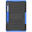 Case2go - Tablet hoes geschikt voor Samsung Galaxy Tab S7 FE (2021) - Schokbestendige Back Cover - Met pencil houder - Blauw