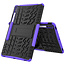 Case2go - Tablet hoes geschikt voor Samsung Galaxy Tab S7 FE (2021) - Schokbestendige Back Cover - Met pencil houder - Paars