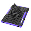 Case2go - Tablet hoes geschikt voor Samsung Galaxy Tab S7 FE (2021) - Schokbestendige Back Cover - Met pencil houder - Paars