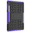 Case2go - Tablet hoes geschikt voor Samsung Galaxy Tab S7 FE (2021) - Schokbestendige Back Cover - Met pencil houder - Paars