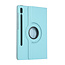 Case2go - Tablet Hoes geschikt voor Samsung Galaxy Tab S7 FE - 12.4 Inch - Draaibare Book Case Cover - Licht Blauw